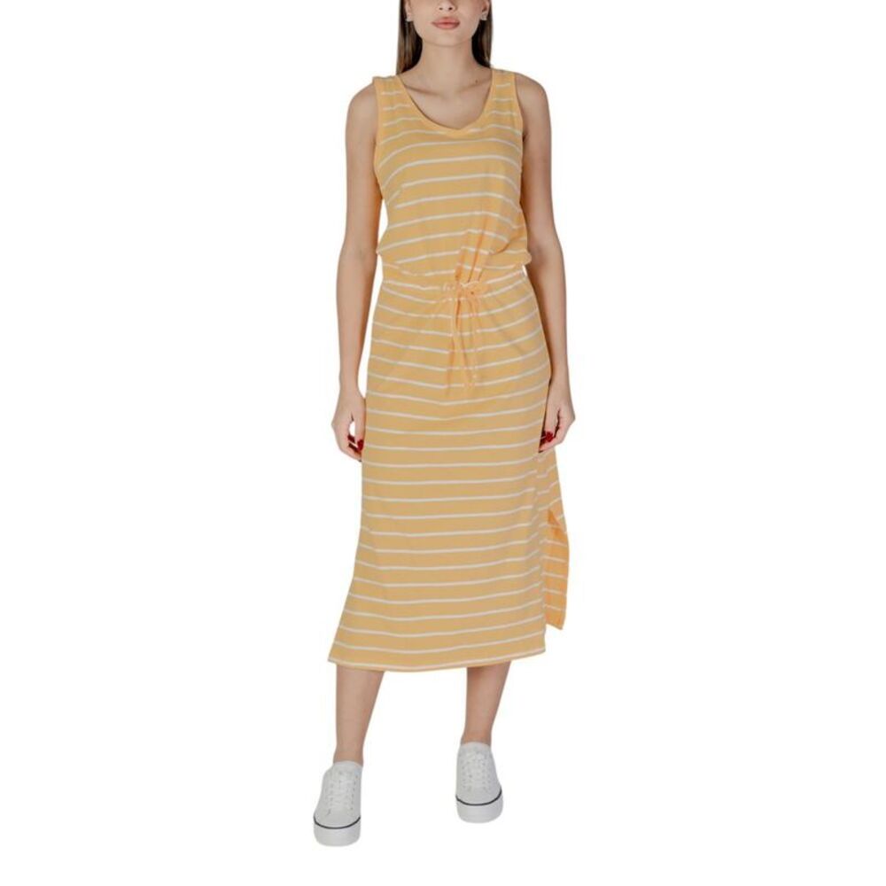 B.Young Bicolor Cotton Long Women's Dress